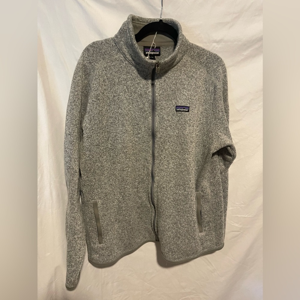 Patagonia Better Sweater Full Zip size XXL large fleece Light GREY